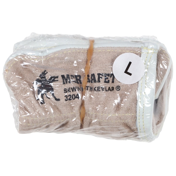 Mcr Safety Gloves, Cow Grain Drvr/Split Back Kevlar Key Thb, M, 72PK VP3204M - main